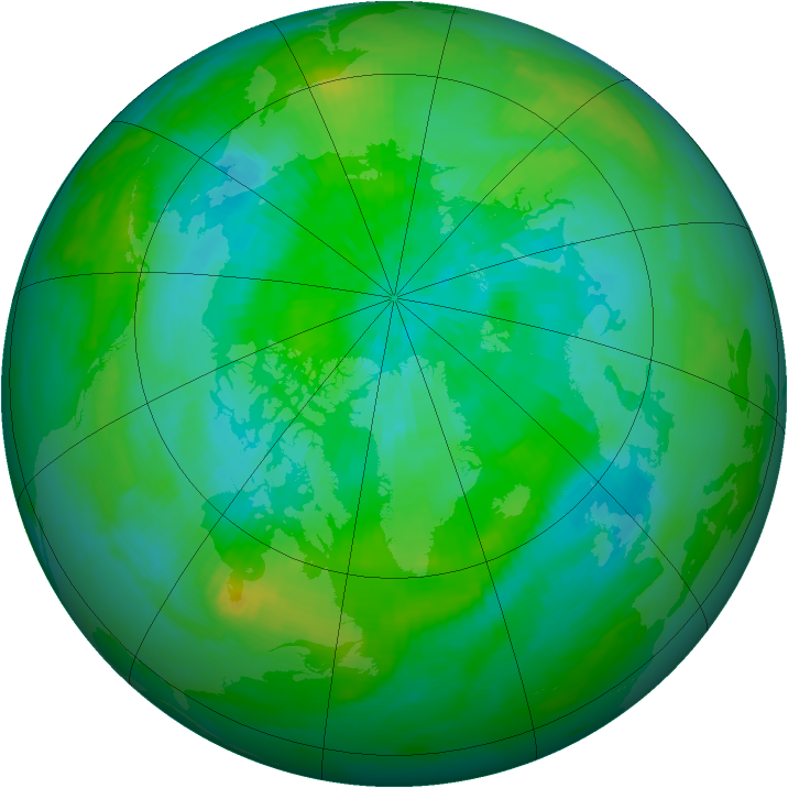 Arctic ozone map for 10 September 1979